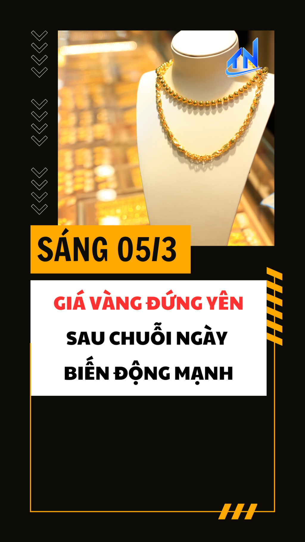 S&aacute;ng 05/3: Gi&aacute; v&agrave;ng đứng y&ecirc;n sau chuỗi ng&agrave;y biến động mạnh