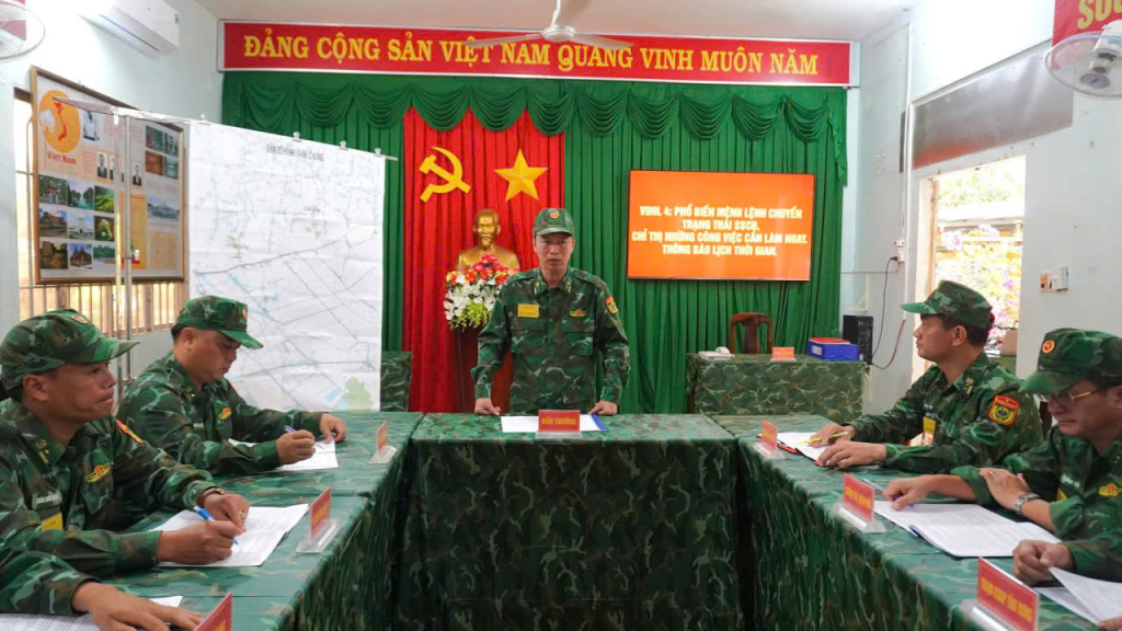 Buổi luyện tập được tổ chức nhằm nâng cao khả năng sẵn sàng chiến đấu