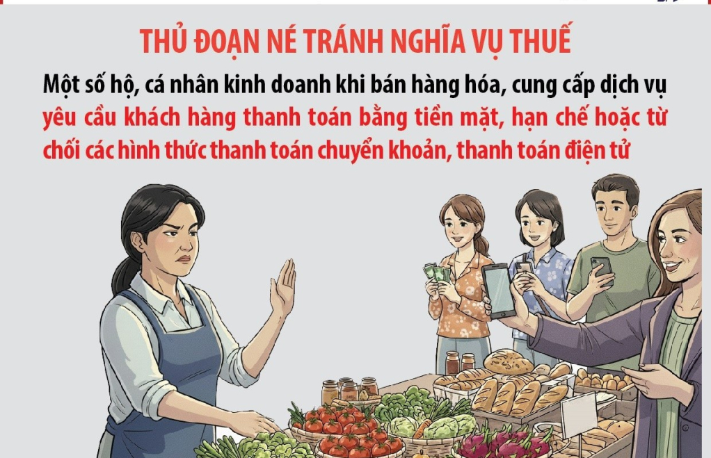 Cảnh b&aacute;o h&agrave;nh vi y&ecirc;u cầu thanh to&aacute;n tiền mặt để trốn thuế