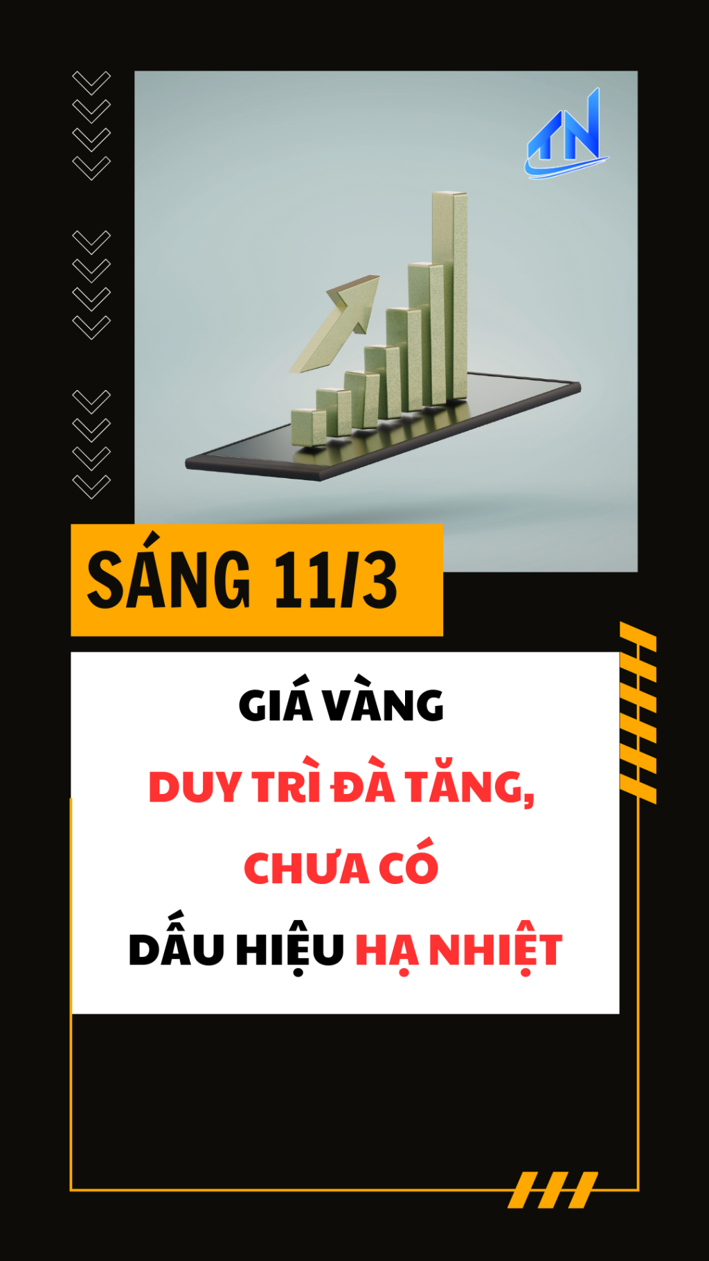 S&aacute;ng 11/3: Gi&aacute; v&agrave;ng duy tr&igrave; đ&agrave; tăng, chưa c&oacute; dấu hiệu hạ nhiệt