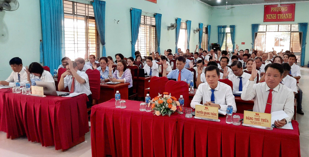 HĐND phường Ninh Thạnh tổ chức Kỳ họp thứ 4 