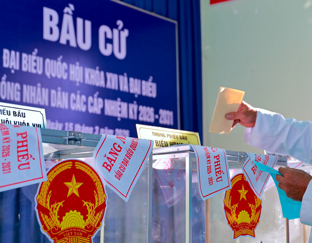 Đến 19 giờ ng&agrave;y 15/3, cử tri tỉnh T&acirc;y Ninh đi bầu cử đạt 99,5%