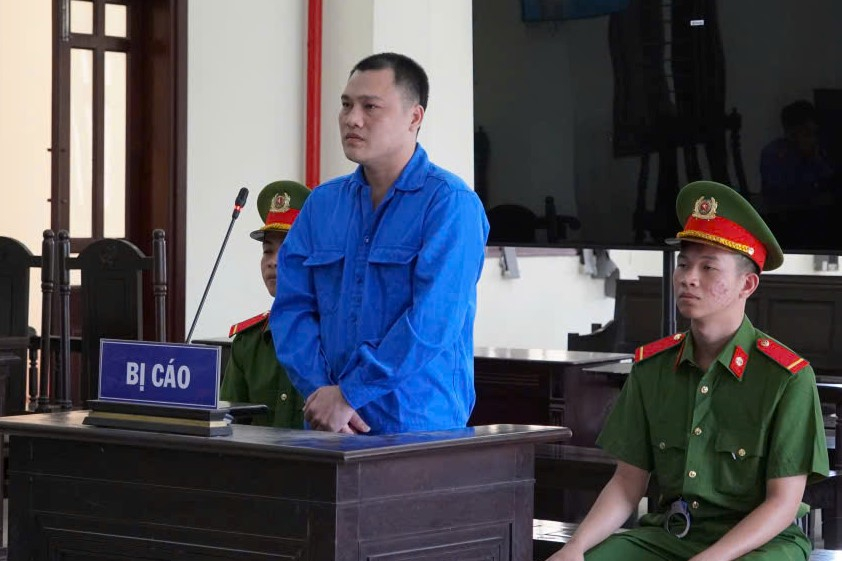 Bị cáo Thơ tại phiên tòa xét xử