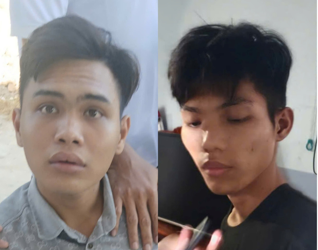 Đối tượng Duy và Linh bị bắt giữ