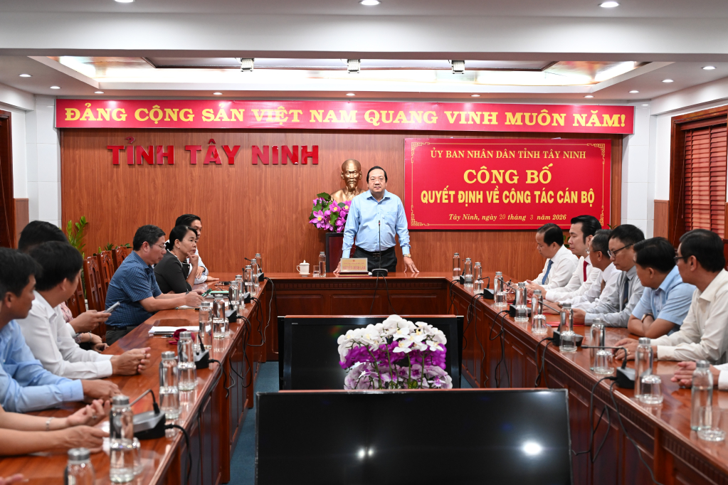 UBND tỉnh trao c&aacute;c quyết định về c&ocirc;ng t&aacute;c c&aacute;n bộ