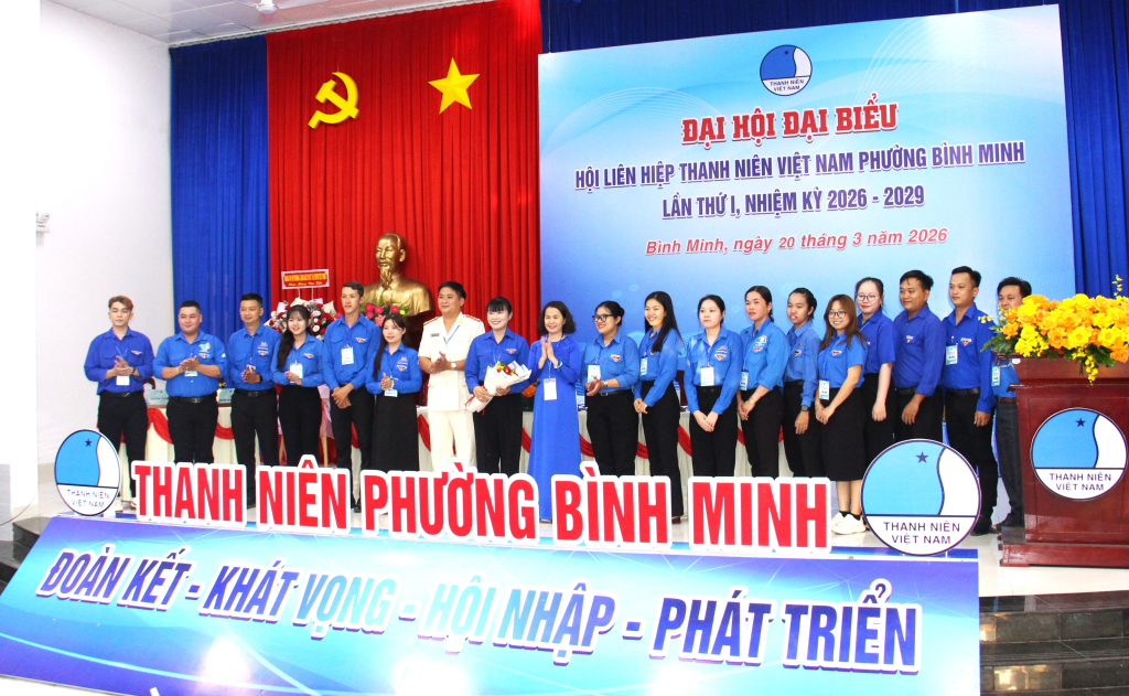 Đại hội đại biểu Hội Li&ecirc;n hiệp Thanh ni&ecirc;n Việt Nam phường B&igrave;nh Minh lần thứ I, nhiệm kỳ 2026-2029