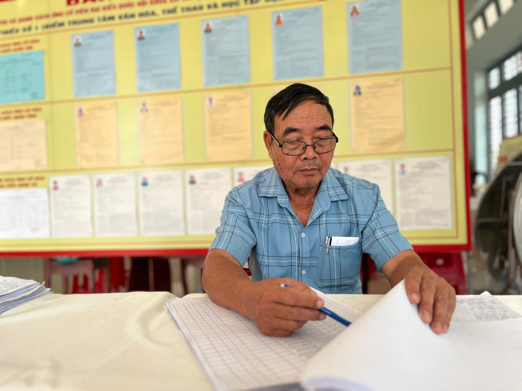 Bí thư Chi bộ kiêm Trưởng ấp Bình Long Nguyễn Văn Huy luôn làm việc tinh thần trách nhiệm cao