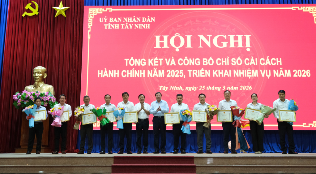 T&acirc;y Ninh tổng kết v&agrave; c&ocirc;ng bố chỉ số cải c&aacute;ch h&agrave;nh ch&iacute;nh năm 2025