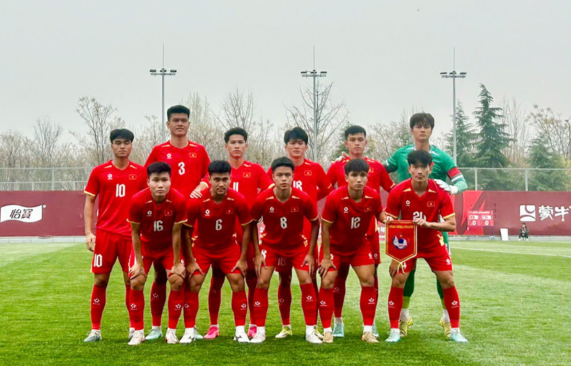 Dẫn trước Triều Ti&ecirc;n từ sớm, U23 Việt Nam vẫn chia điểm ở trận ra qu&acirc;n CFA Team China 2026