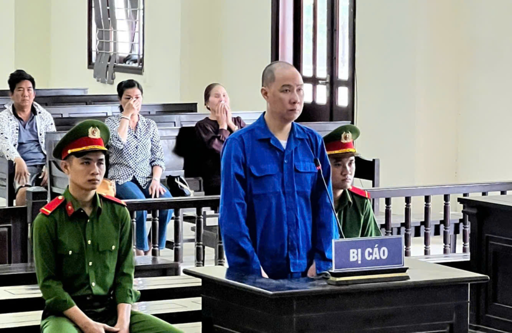 Bị cáo Lộc tại phiên tòa xét xử