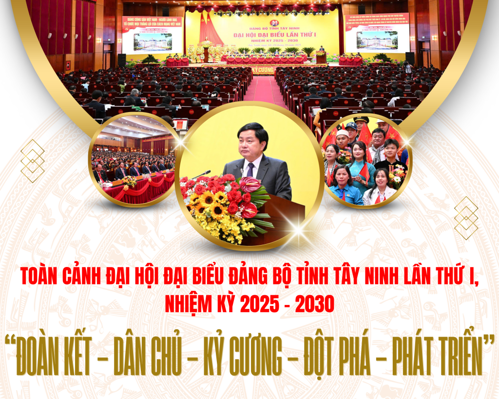 To&agrave;n cảnh Đại hội đại biểu Đảng bộ tỉnh T&acirc;y Ninh lần thứ I, nhiệm kỳ 2025 - 2030