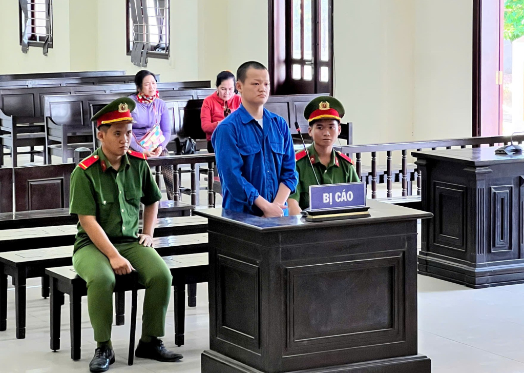 Bị cáo Lê Trung Tâm tại phiên tòa xét xử