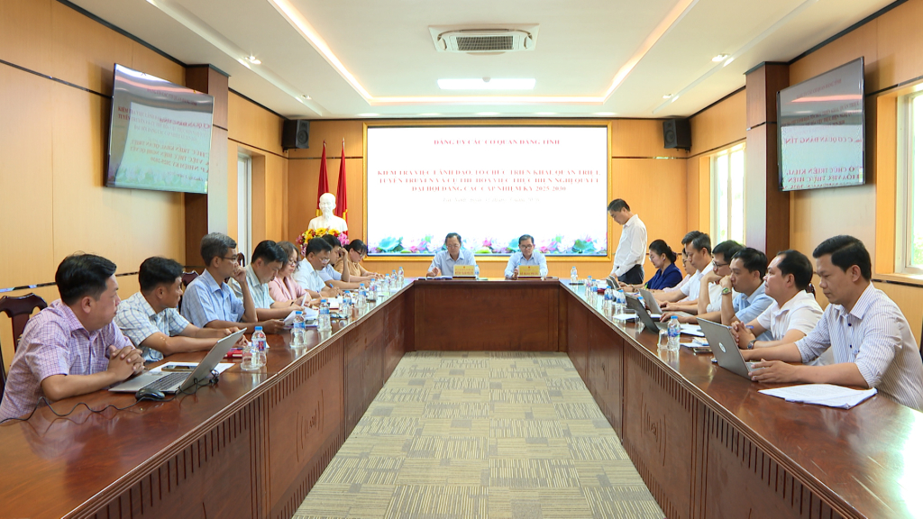 Đoàn kiểm tra làm việc với Đảng ủy Báo và phát thanh, truyền hình Tây Ninh