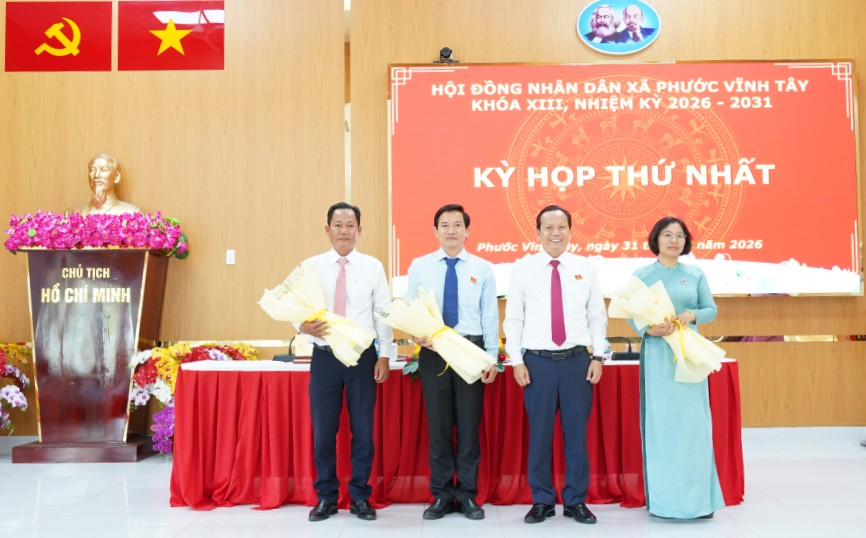 &Ocirc;ng Huỳnh Minh Tr&iacute; giữ chức Chủ tịch HĐND x&atilde; Phước Vĩnh T&acirc;y, nhiệm kỳ 2026-2031 