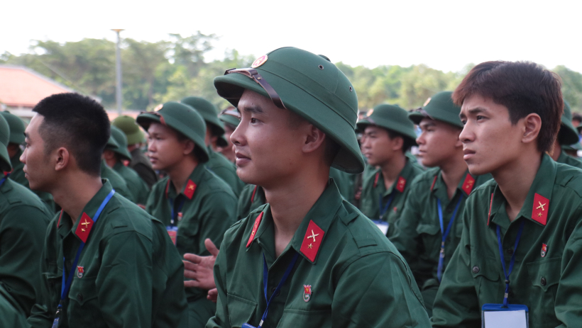 Cụm 1 &ndash; Ban Chỉ huy ph&ograve;ng thủ khu vực 1 - Bến Lức khai mạc Hội trại t&ograve;ng qu&acirc;n