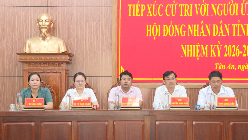 Ứng cử vi&ecirc;n đại biểu HĐND tỉnh, đơn vị bầu cử số 22 tiếp x&uacute;c cử tri phường T&acirc;n An