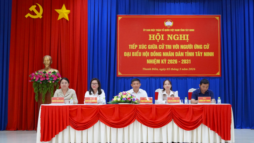 Phường Thanh Điền: Tổ chức hội nghị tiếp x&uacute;c giữa cử tri với người ứng cử đại biểu HĐND tỉnh