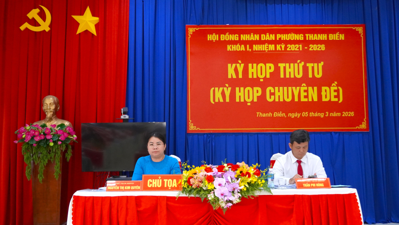 Kỳ họp thứ 4 HĐND phường Thanh Điền: Th&ocirc;ng qua 7 nghị quyết quan trọng