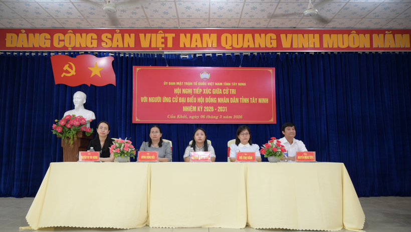 Ứng cử vi&ecirc;n đại biểu HĐND tỉnh, đơn vị bầu cử số 8 vận động bầu cử tại x&atilde; Cầu Khởi 