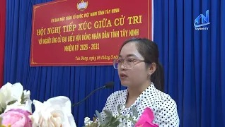 Ứng cử vi&ecirc;n đại biểu HĐND tỉnh, đơn vị số 7 tiếp x&uacute;c cử tri vận động bầu cử