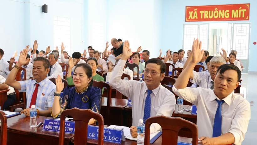 HĐND x&atilde; Tru&ocirc;ng M&iacute;t tổ chức Kỳ họp thứ 5 kh&oacute;a XII, nhiệm kỳ 2021&ndash;2026