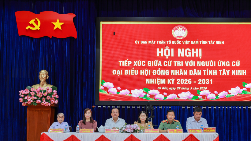 Ứng cử vi&ecirc;n đại biểu HĐND tỉnh T&acirc;y Ninh - đơn vị bầu cử số 11 tiếp x&uacute;c cử tri phường G&ograve; Dầu