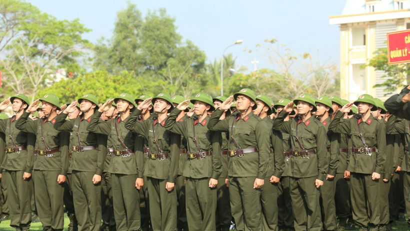 Trung đo&agrave;n Cảnh s&aacute;t cơ động Đ&ocirc;ng Nam TP.Hồ Ch&iacute; Minh khai giảng huấn luyện t&acirc;n binh