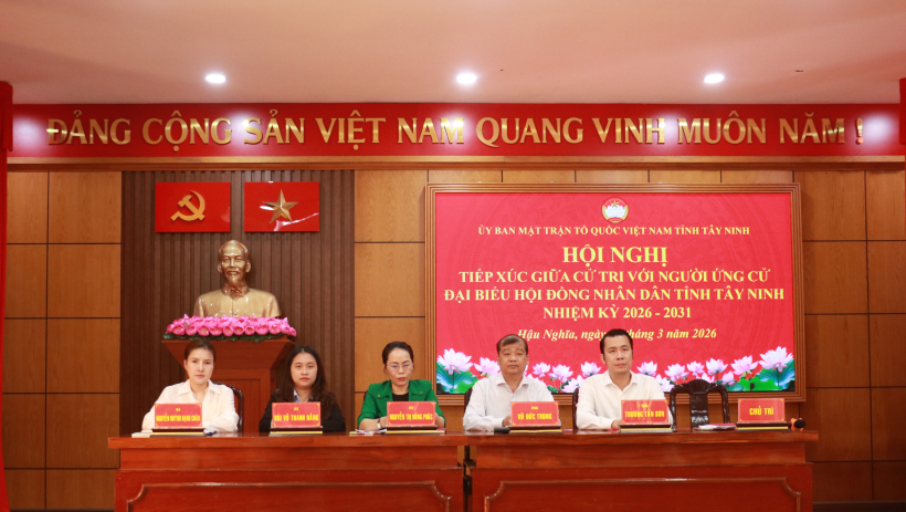 Ứng cử vi&ecirc;n đại biểu HĐND tỉnh T&acirc;y Ninh, đơn vị bầu cử số 14 tiếp x&uacute;c cử tri x&atilde; Hậu Nghĩa