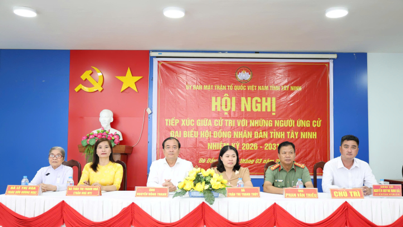 Ứng cử vi&ecirc;n đại biểu HĐND tỉnh, đơn vị bầu cử số 11 tiếp x&uacute;c cử tri phường G&ograve; Dầu