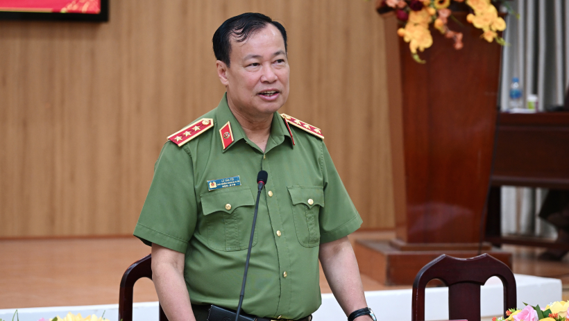 Thượng tướng L&ecirc; Tấn Tới kiểm tra c&ocirc;ng t&aacute;c bảo đảm an ninh bầu cử tại T&acirc;y Ninh