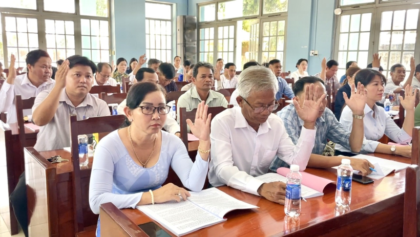 X&atilde; Vĩnh Ch&acirc;u tổng kết hoạt động HĐND x&atilde; kh&oacute;a I, nhiệm kỳ 2021-2026