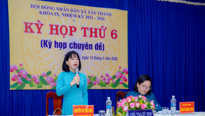 HĐND x&atilde; T&acirc;n Th&agrave;nh tổ chức Kỳ họp thứ 6 