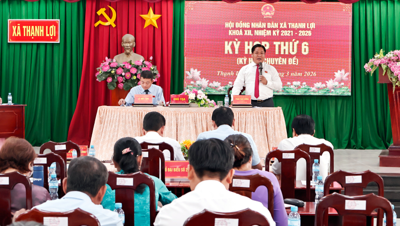 HĐND x&atilde; Thạnh Lợi tổ chức Kỳ họp thứ 6 