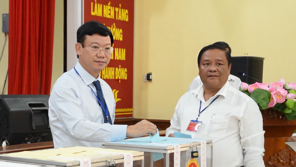 X&atilde; T&acirc;n Trụ: Hơn 2.100 cử tri Tổ bầu cử số 3 tham gia bầu cử 