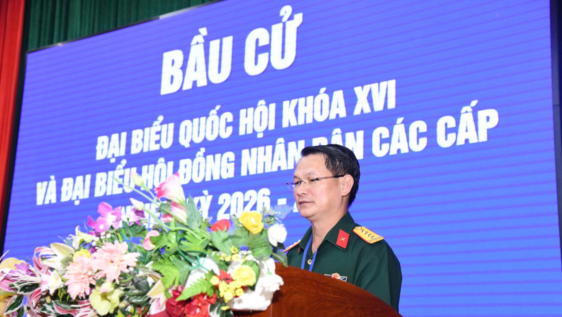 C&aacute;n bộ, chiến sĩ Bộ Chỉ huy Qu&acirc;n sự tỉnh T&acirc;y Ninh tham gia bầu cử với tinh thần tr&aacute;ch nhiệm cao