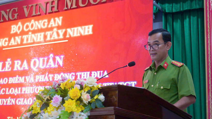 C&ocirc;ng an tỉnh T&acirc;y Ninh ra qu&acirc;n đợt cao điểm tổng kiểm so&aacute;t vi phạm giao th&ocirc;ng