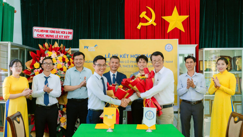 PVcomBank k&yacute; kết hợp t&aacute;c với Trường TH, THCS & THPT H&agrave; Long: Chung tay ph&aacute;t triển hệ sinh th&aacute;i gi&aacute;o dục - t&agrave;i ch&iacute;nh