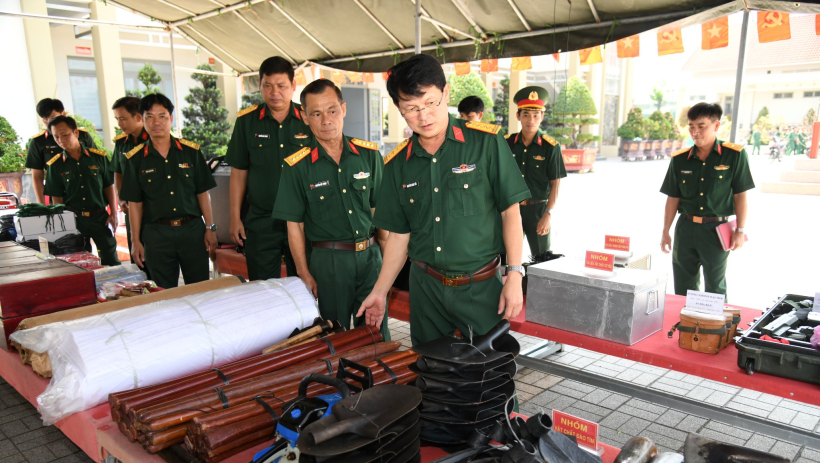 Ban Chỉ đạo 515 tỉnh T&acirc;y Ninh thăm, kiểm tra c&aacute;c đội K trước khi l&ecirc;n đường l&agrave;m nhiệm vụ 