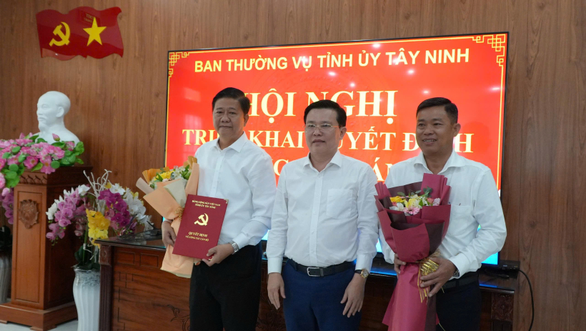 Đồng ch&iacute; V&otilde; Th&agrave;nh Tr&iacute; được chỉ định l&agrave;m B&iacute; thư Đảng ủy x&atilde; Thủ Thừa 