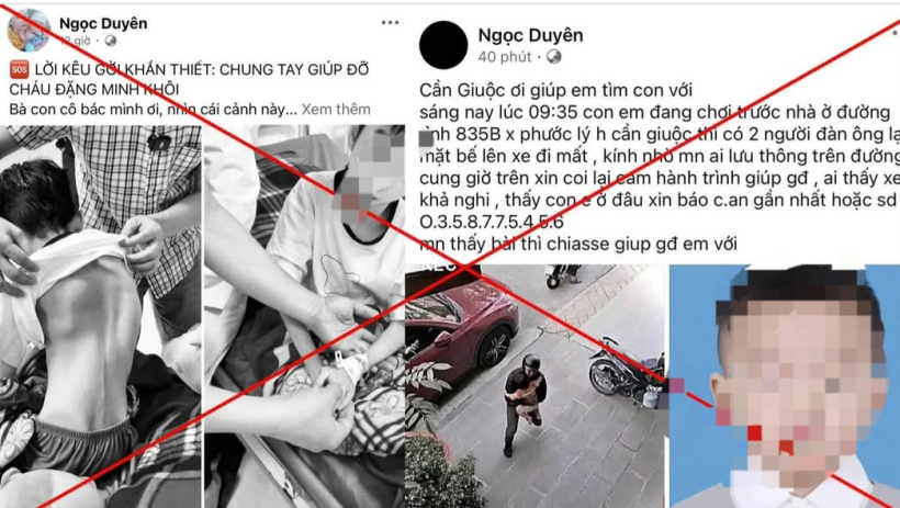 Cảnh b&aacute;o th&ocirc;ng tin bịa đặt về vụ bắt c&oacute;c trẻ em tr&ecirc;n mạng x&atilde; hội