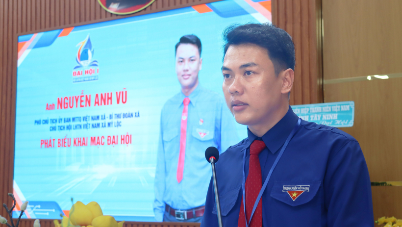 Anh Nguyễn Anh Vũ giữ chức Chủ tịch Hội Li&ecirc;n hiệp Thanh ni&ecirc;n Việt Nam x&atilde; Mỹ Lộc