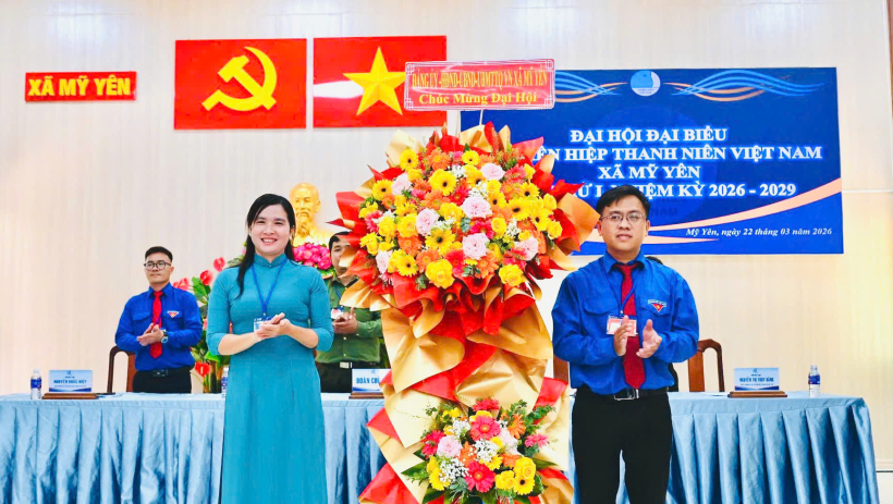 Đại hội đại biểu Hội Li&ecirc;n hiệp Thanh ni&ecirc;n Việt Nam x&atilde; Mỹ Y&ecirc;n lần thứ I, nhiệm kỳ 2026 &ndash; 2029