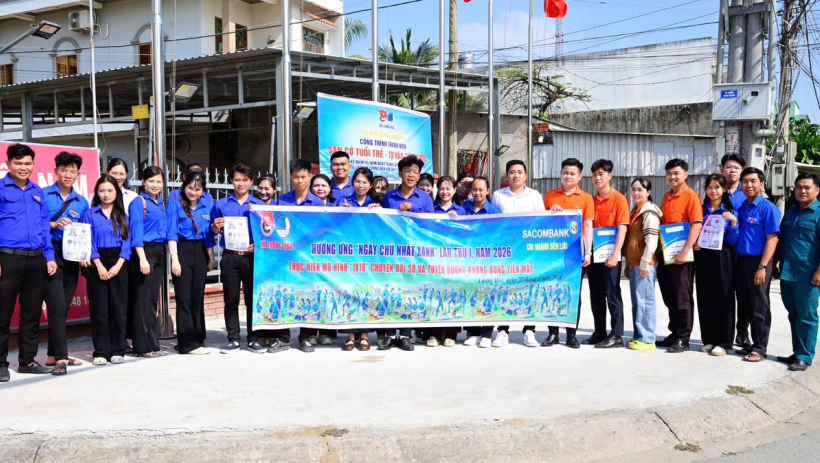 Tuổi trẻ Lương H&ograve;a - Triển khai m&ocirc; h&igrave;nh Chợ d&acirc;n sinh kh&ocirc;ng d&ugrave;ng tiền mặt