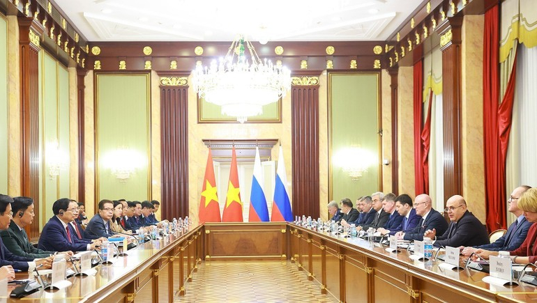 Việt Nam-Li&ecirc;n bang Nga quyết t&acirc;m n&acirc;ng tầm hợp t&aacute;c kinh tế trở th&agrave;nh mũi nhọn