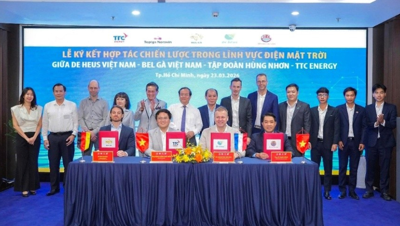 H&ugrave;ng Nhơn - De Heus - Bel G&agrave; - TTC Energy: Bắt tay ph&aacute;t triển điện mặt trời