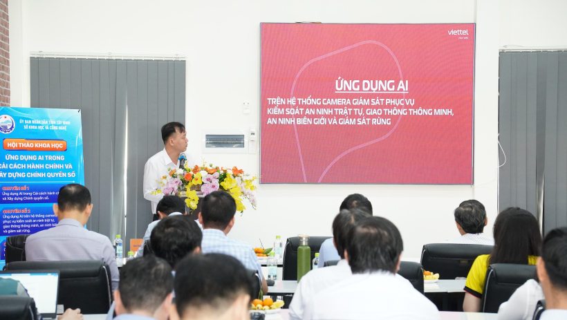 Hội thảo 'Ứng dụng AI trong cải c&aacute;ch h&agrave;nh ch&iacute;nh v&agrave; x&acirc;y dựng ch&iacute;nh quyền số'