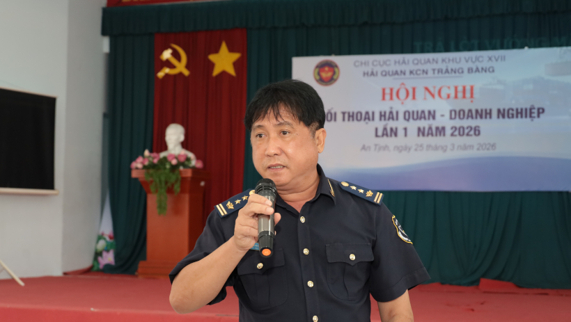 Hải quan Khu c&ocirc;ng nghiệp Trảng B&agrave;ng đối thoại với doanh nghiệp