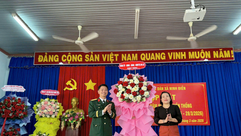 X&atilde; Ninh Điền: Kỷ niệm 91 năm Ng&agrave;y truyền thống lực lượng D&acirc;n qu&acirc;n tự vệ Việt Nam