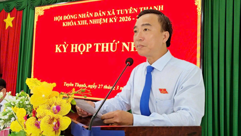 &Ocirc;ng L&ecirc; Hồng Hạnh được bầu giữ chức Chủ tịch HĐND x&atilde; Tuy&ecirc;n Thạnh kh&oacute;a XIII, nhiệm kỳ 2026-2031
