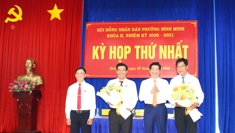 &Ocirc;ng V&otilde; Hồng Sang t&aacute;i đắc cử chức vụ Chủ tịch HĐND phường B&igrave;nh Minh, kh&oacute;a II, nhiệm kỳ 2026-2031 